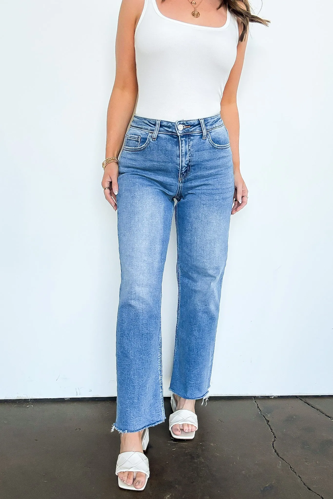 Megyn High Rise Straight Leg Jeans - FINAL SALE sold by Madison + Mallory product image thumbnail 3