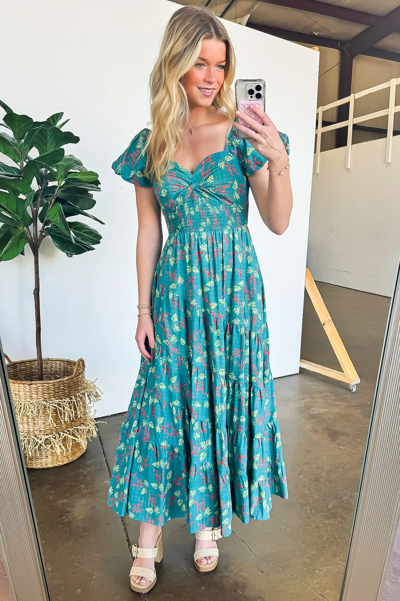 Sensationally Sweeter Floral Tiered Maxi Dress - FINAL SALE sold by Madison + Mallory product image thumbnail 4