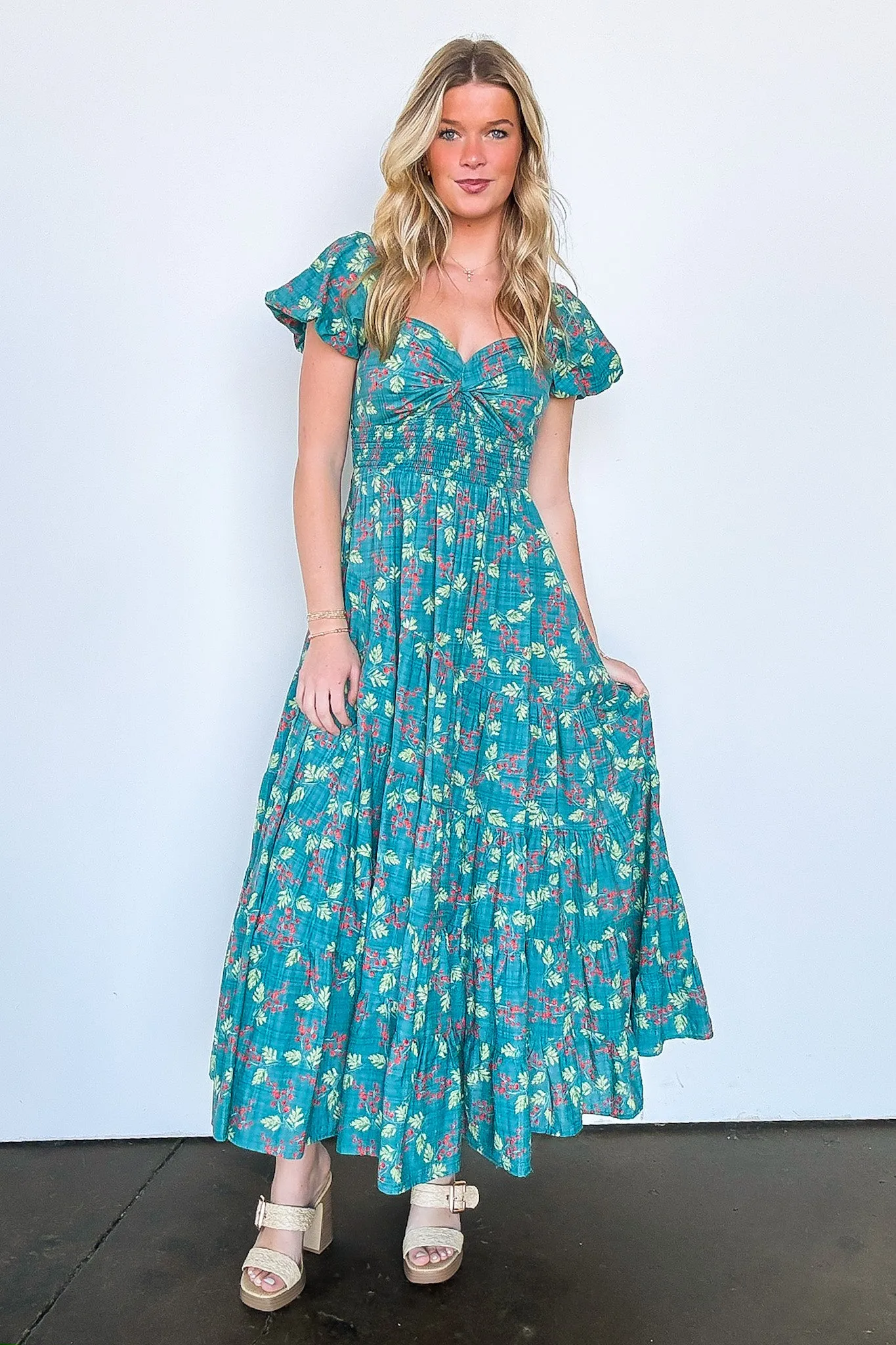Sensationally Sweeter Floral Tiered Maxi Dress - FINAL SALE sold by Madison + Mallory product image thumbnail 2