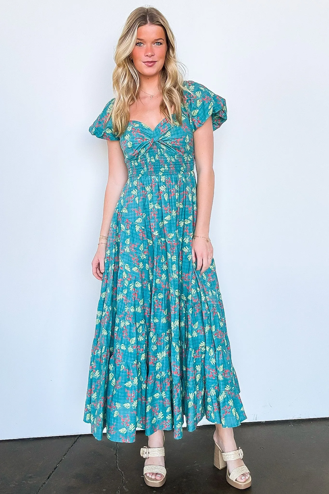 Sensationally Sweeter Floral Tiered Maxi Dress - FINAL SALE sold by Madison + Mallory product image thumbnail 3