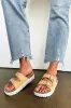Meralda Raffia Double Strap Platform Sandal - FINAL SALE sold by Madison + Mallory