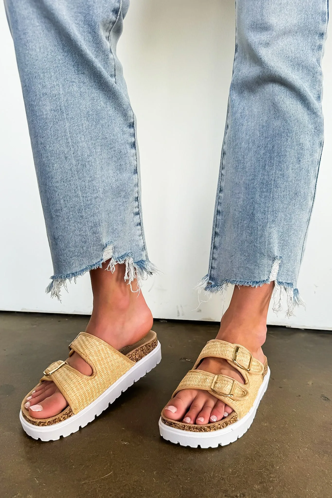 Meralda Raffia Double Strap Platform Sandal - FINAL SALE sold by Madison + Mallory product image thumbnail 2