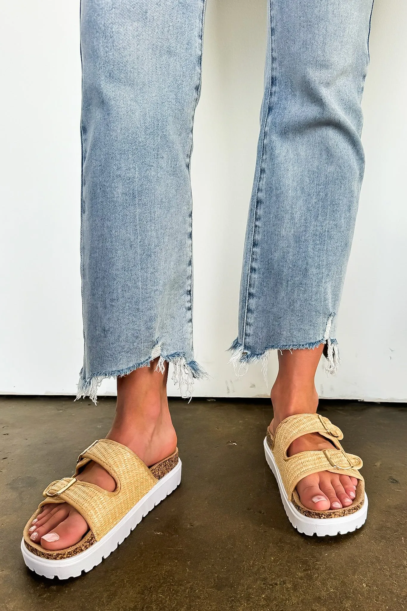 Meralda Raffia Double Strap Platform Sandal - FINAL SALE sold by Madison + Mallory product image thumbnail 4