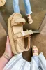 Briena Raffia Wedge Velcro Buckle Sandal - FINAL SALE sold by Madison + Mallory