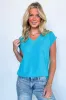 Sharon V-Neck Knit Top sold by Madison + Mallory
