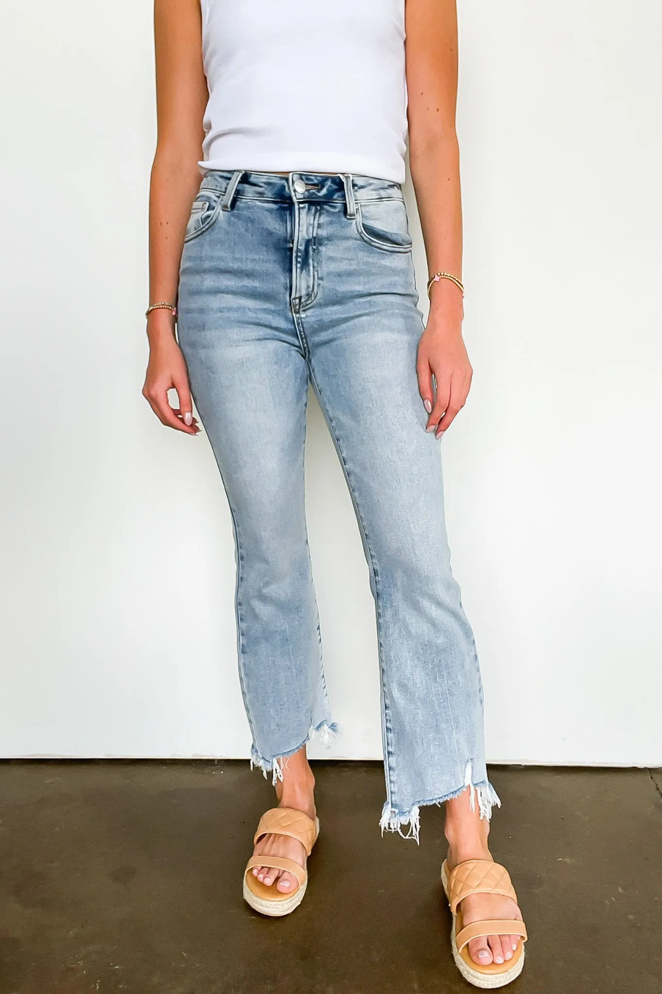 Maribel High Rise Cropped Flare Jeans - FINAL SALE sold by Madison + Mallory product image thumbnail 2