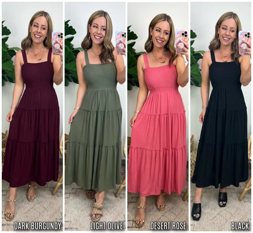 Zyana Smocked Tiered Dress - FINAL SALE sold by Madison + Mallory