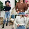 Coterie Criss Cross Cutout Long Sleeve Crop Top - FINAL SALE sold by Madison + Mallory