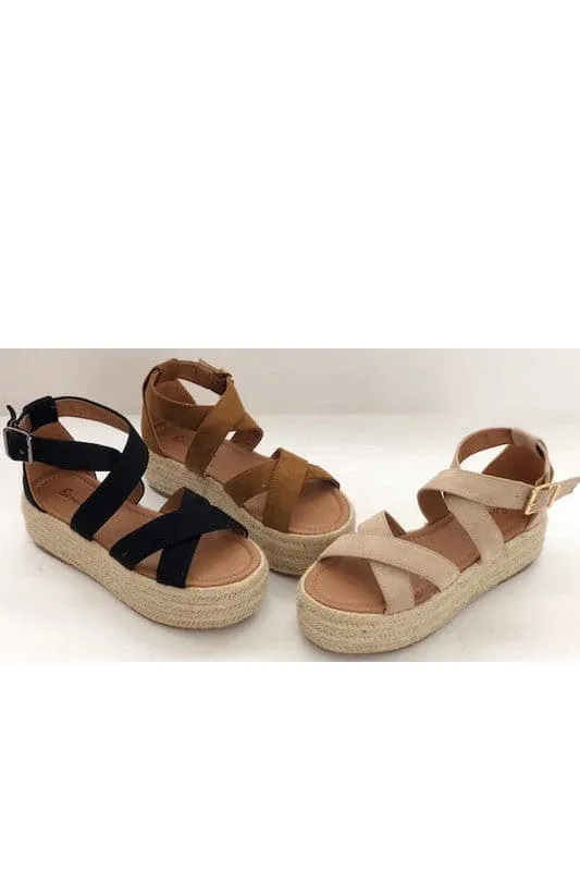 Corsa Espadrile Flatform Wedges - FINAL SALE sold by Madison + Mallory
