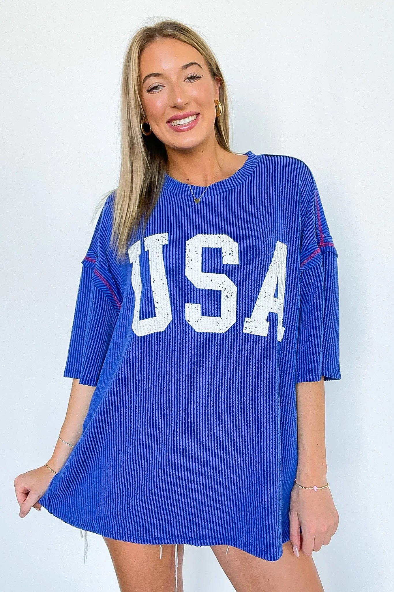 USA Ribbed Graphic Top sold by Madison + Mallory product image thumbnail 2