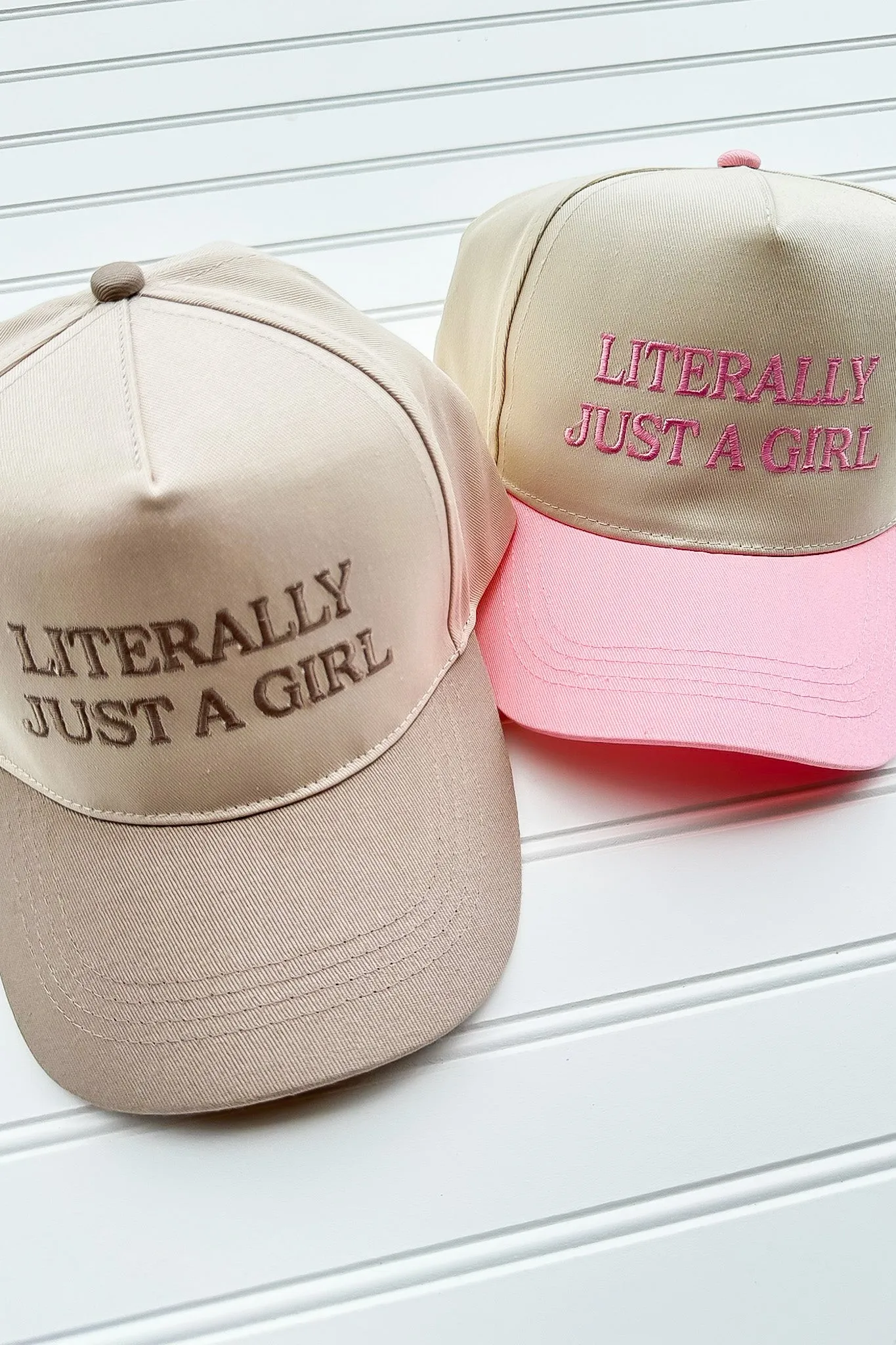 LITERALLY JUST A GIRL Graphic Hat sold by Madison + Mallory product image thumbnail 3