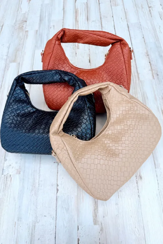 Compelling Style Embossed Faux Leather Hobo Bag - FINAL SALE sold by Madison + Mallory