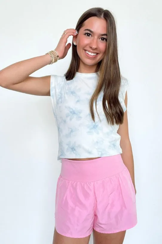 Cloud Nine Watercolor Flower Print Cap Sleeve Top - FINAL SALE sold by Madison + Mallory product image thumbnail 4