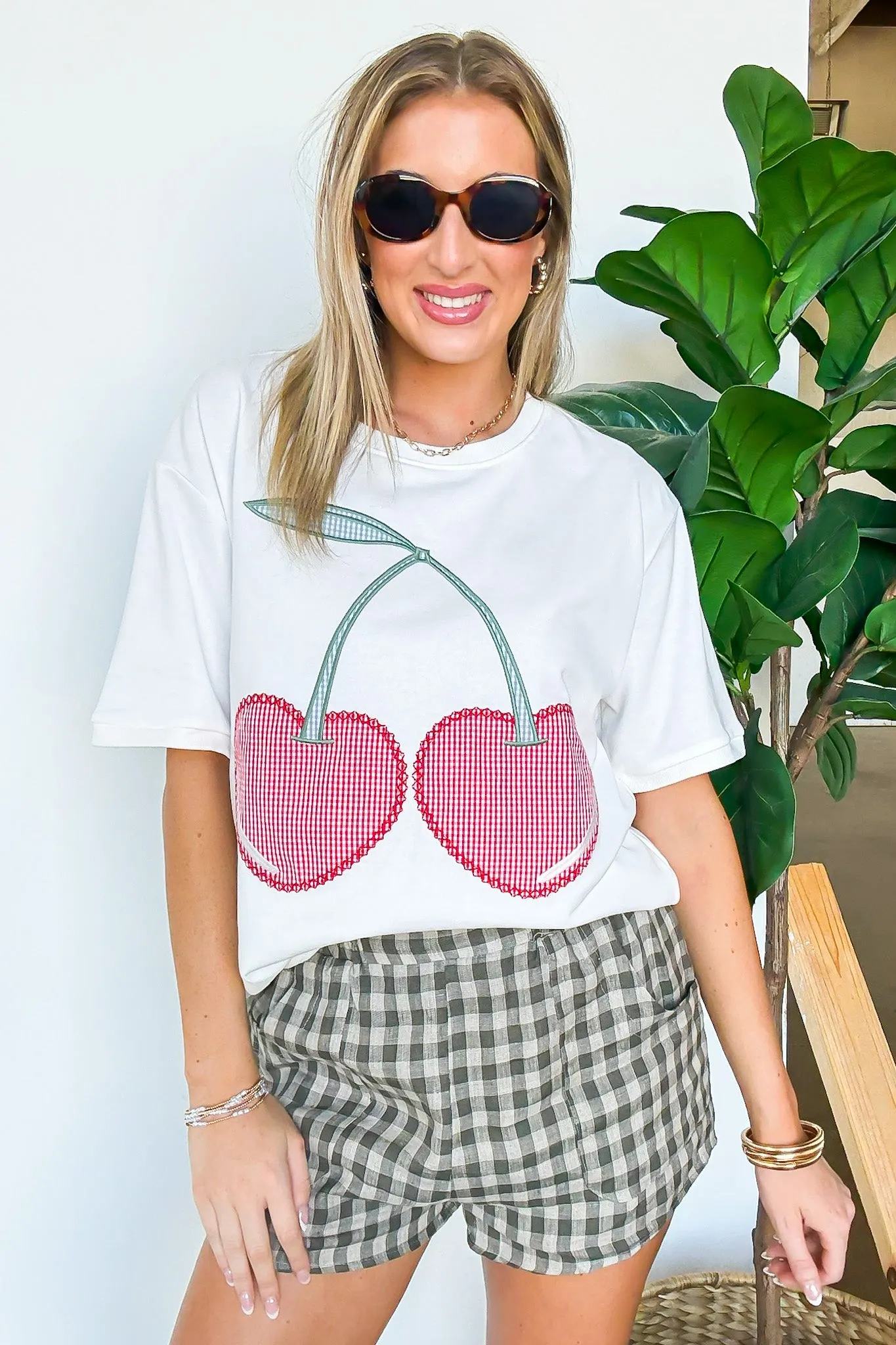 Cherry Picked Patchwork Cherry Top - FINAL SALE sold by Madison + Mallory product image thumbnail 4