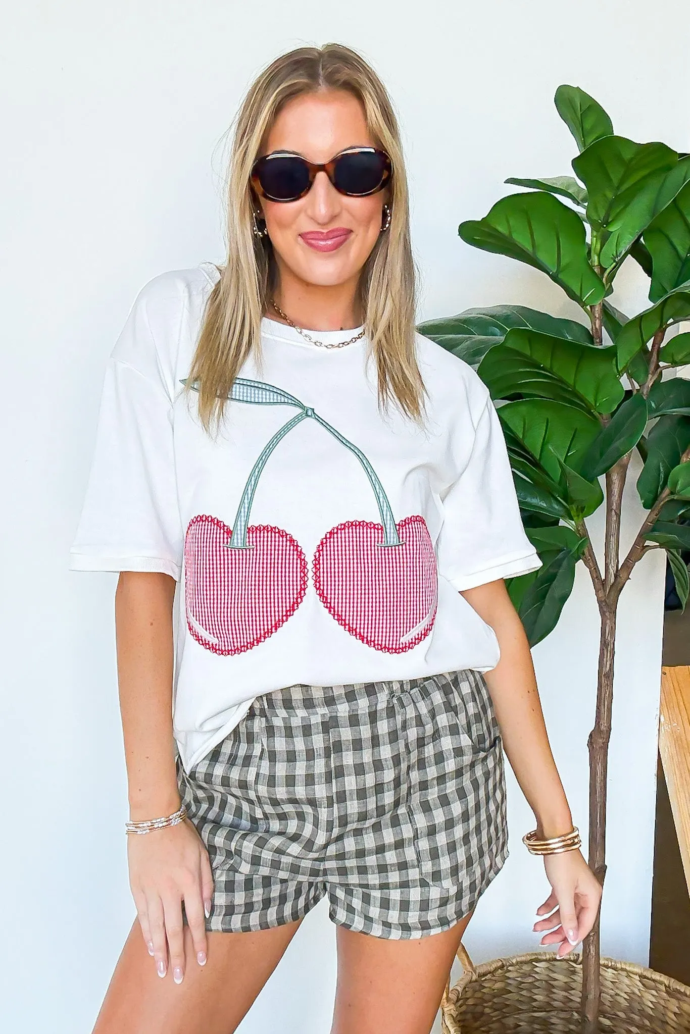 Cherry Picked Patchwork Cherry Top - FINAL SALE sold by Madison + Mallory product image thumbnail 2