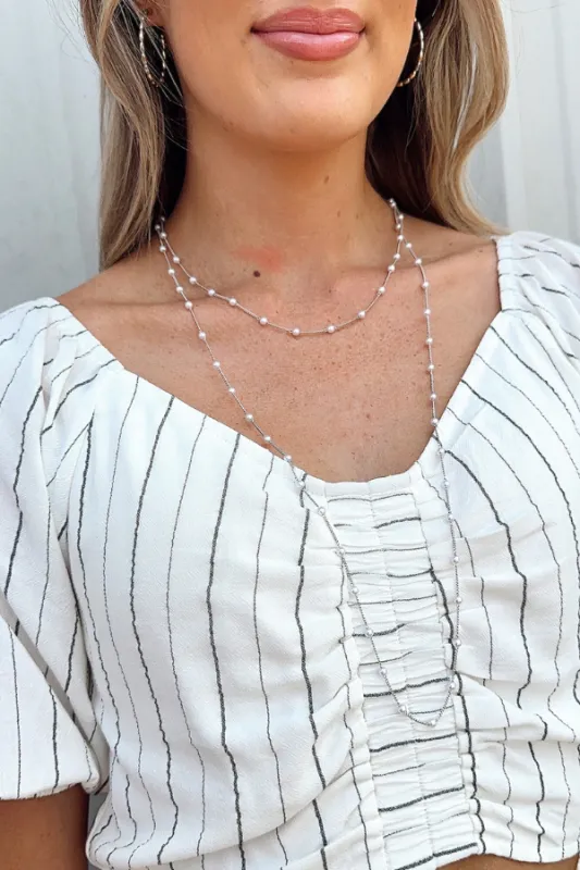 Deep Trance Beaded Pearl Necklace - BACK IN STOCK sold by Madison + Mallory
