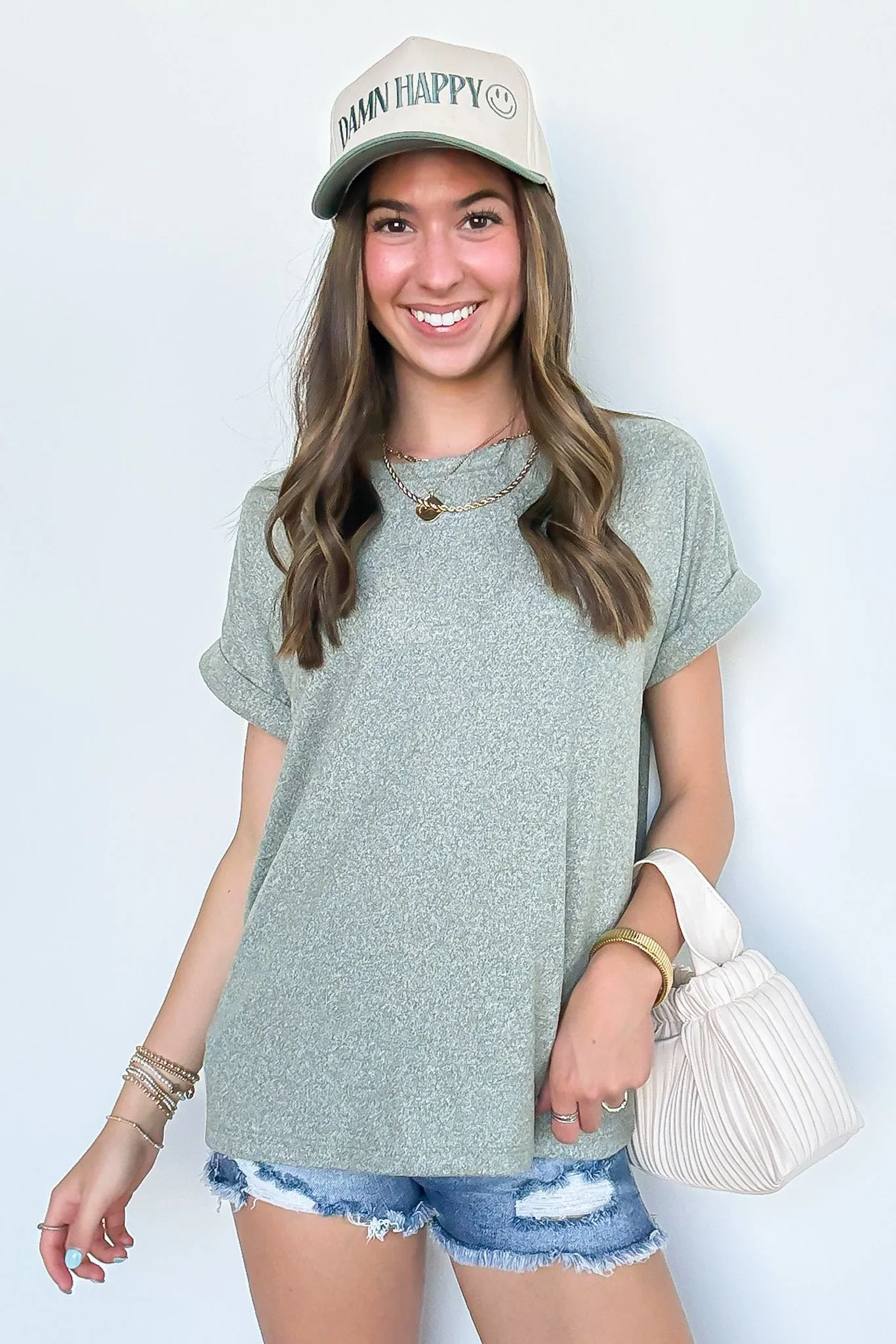 Chill Edit Melange Knit Top - FINAL SALE sold by Madison + Mallory product image thumbnail 2