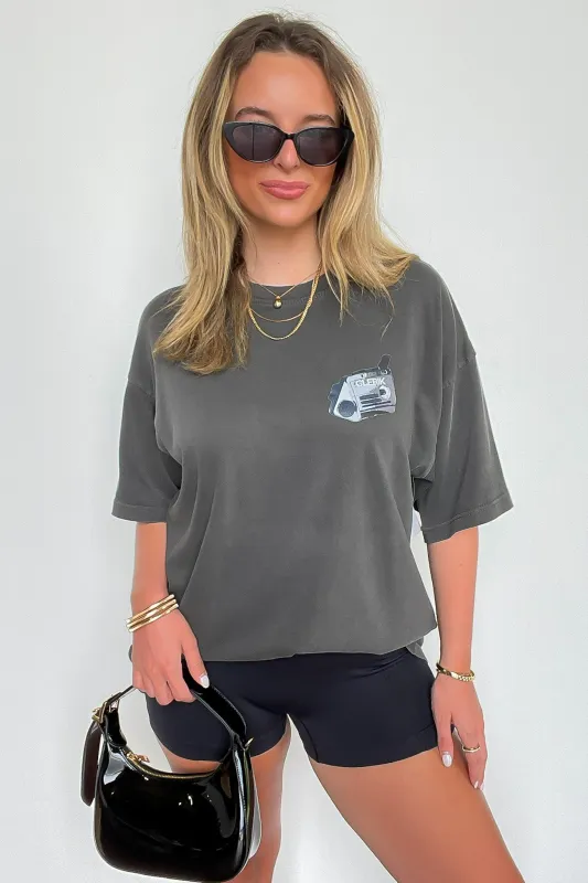 Subscribe to My Podcast Relaxed Graphic Tee sold by Madison + Mallory