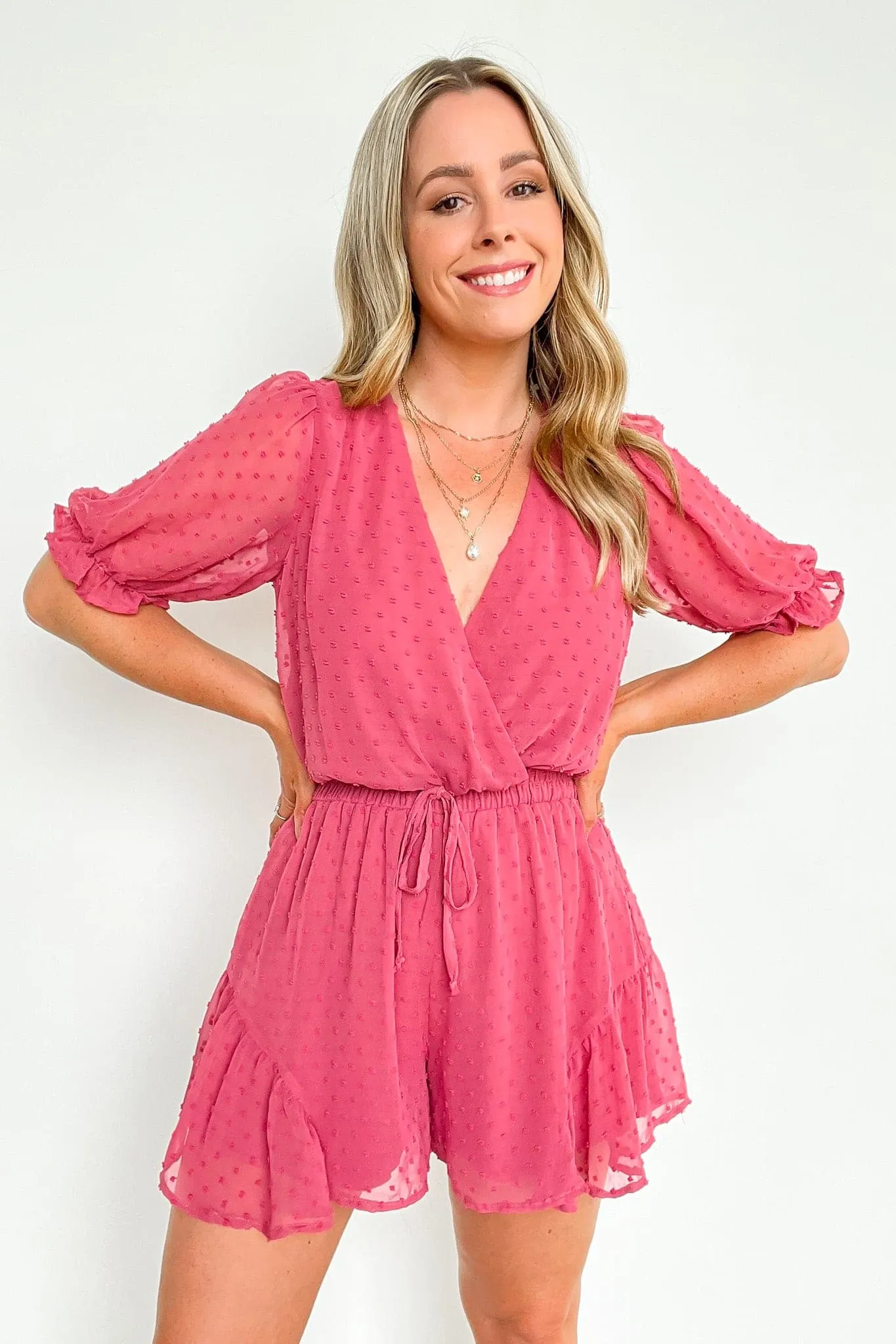 Dreamy Destiny Swiss Dot Romper - FINAL SALE sold by Madison + Mallory product image thumbnail 3