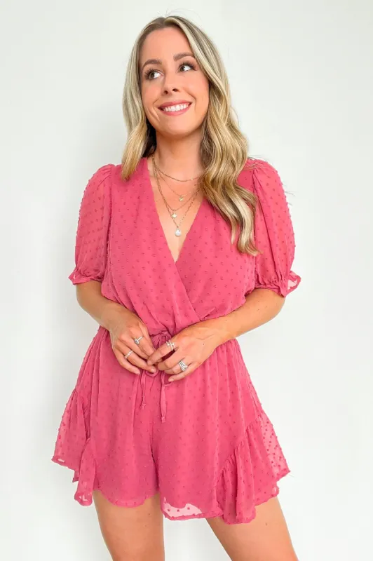 Dreamy Destiny Swiss Dot Romper - FINAL SALE sold by Madison + Mallory