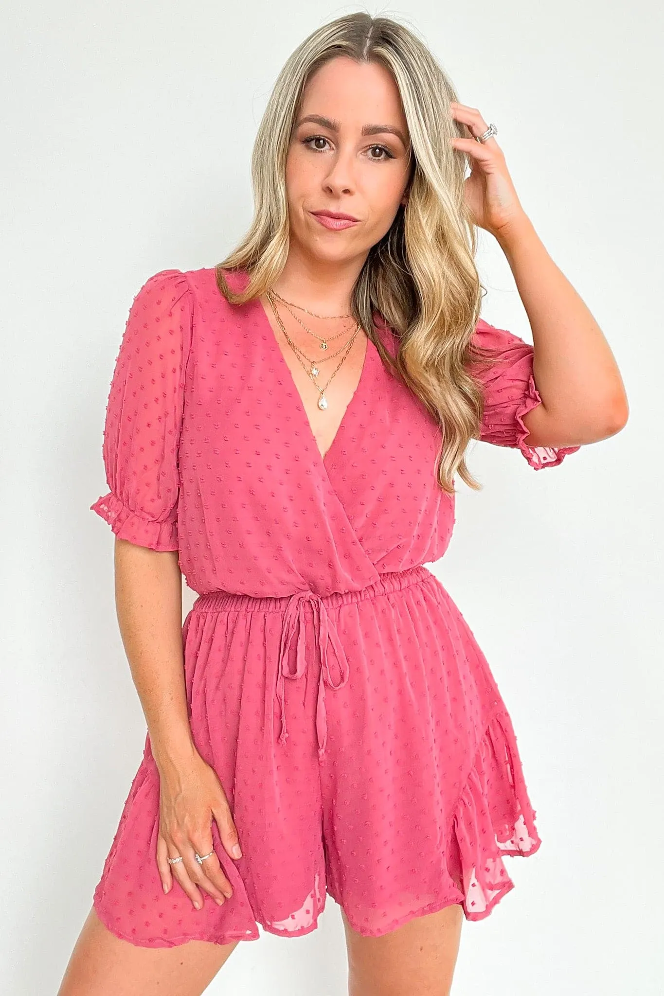 Dreamy Destiny Swiss Dot Romper - FINAL SALE sold by Madison + Mallory product image thumbnail 2