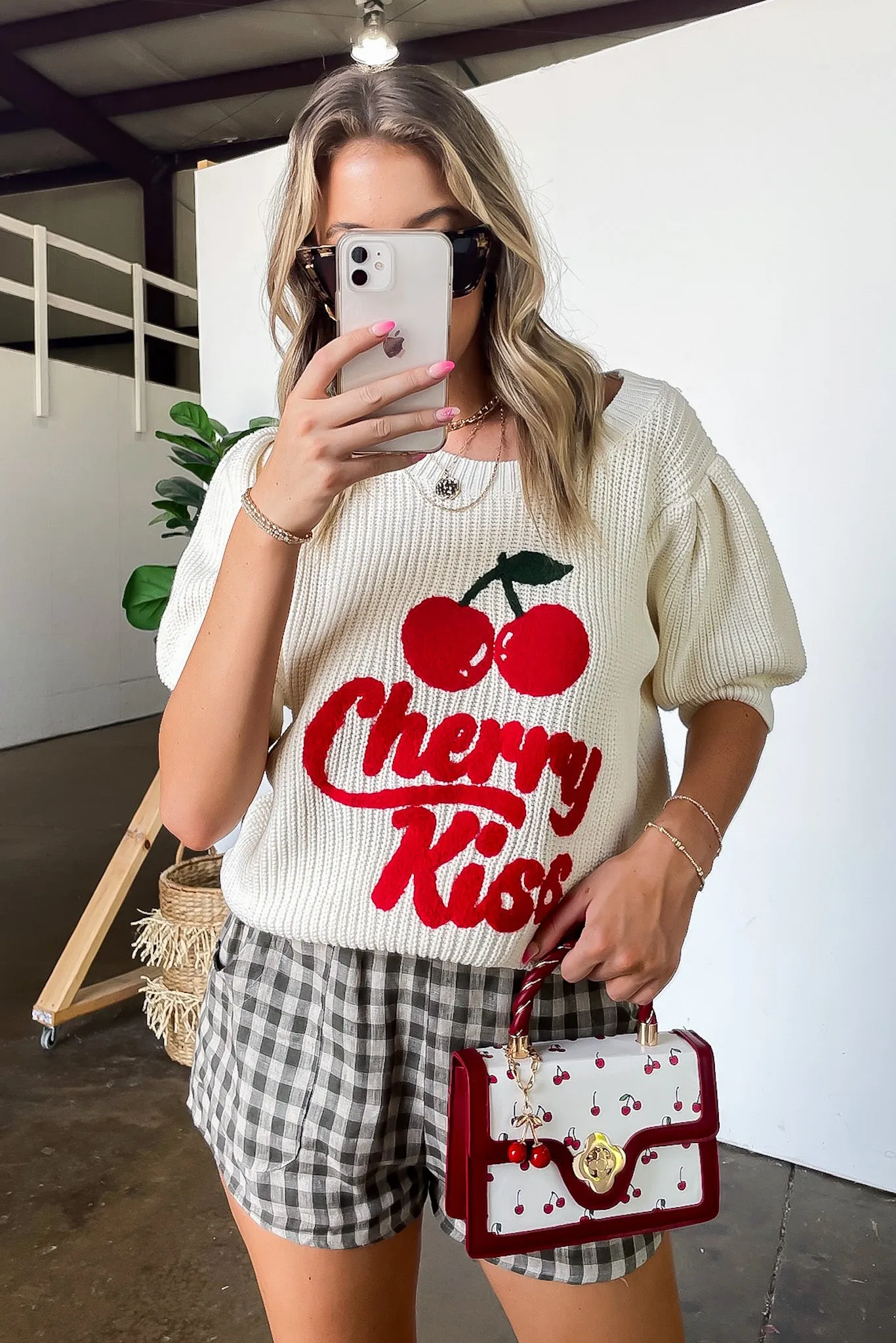 Cherry Red Vegan Leather Shoulder Hand Bag sold by Madison + Mallory product image thumbnail 4