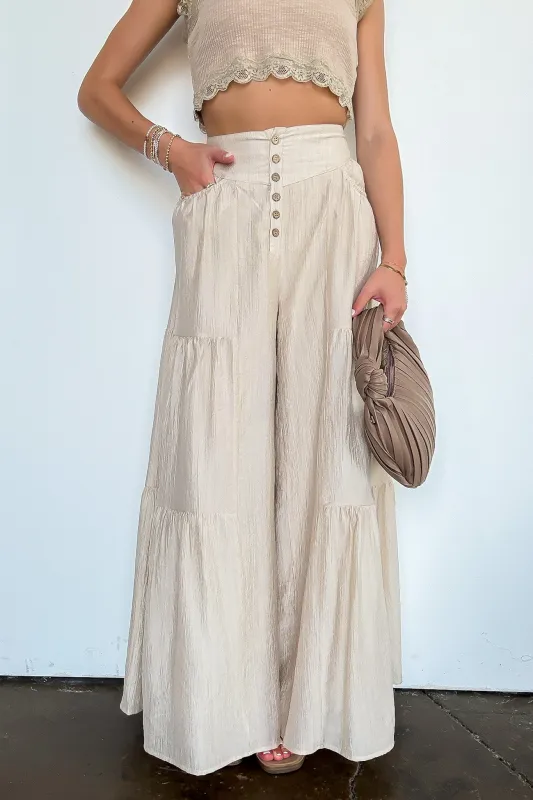 Tiered Tide Flowy Wide Leg Pants sold by Madison + Mallory