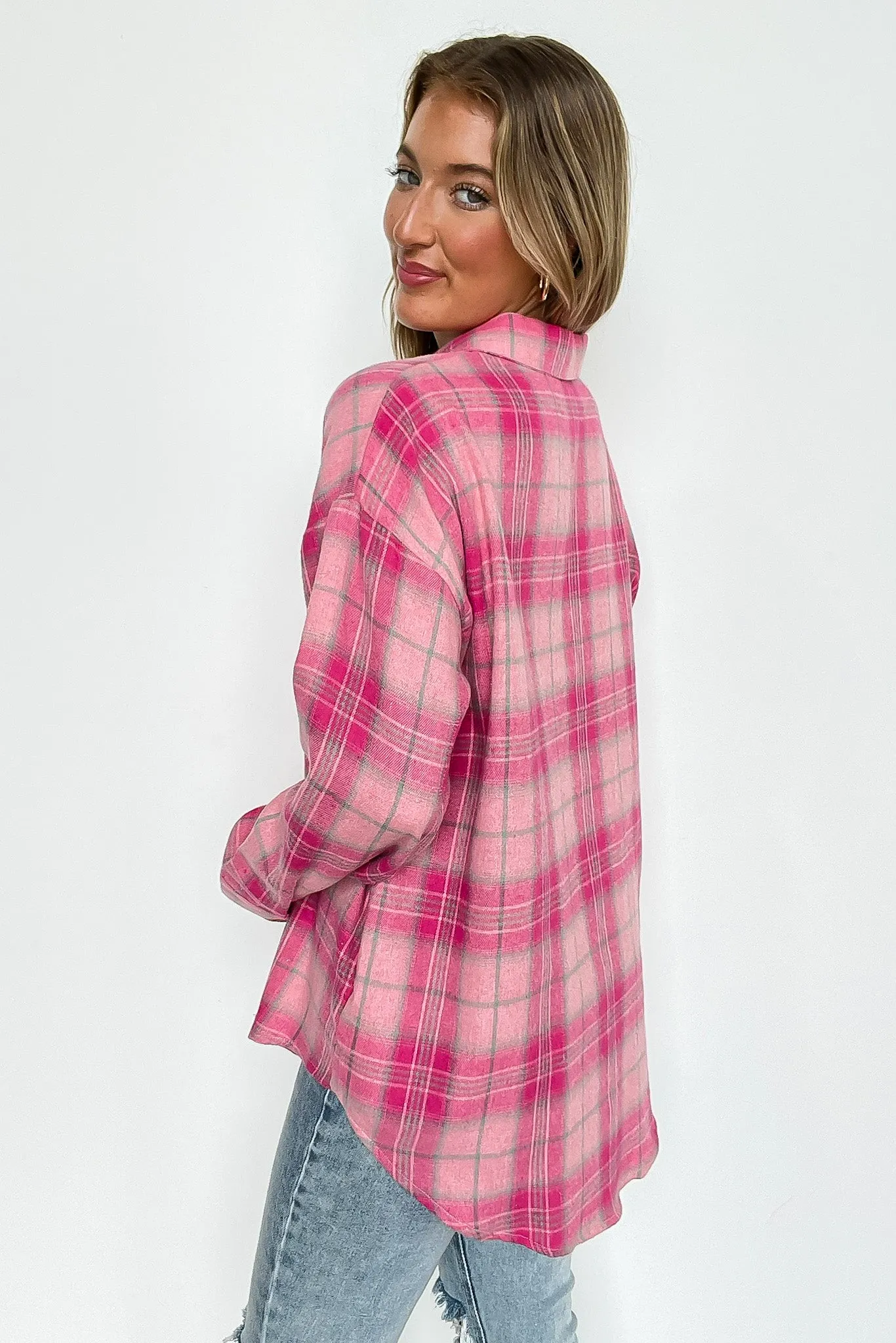 Carolyn Brushed Plaid Button-Up Top sold by Madison + Mallory product image thumbnail 5