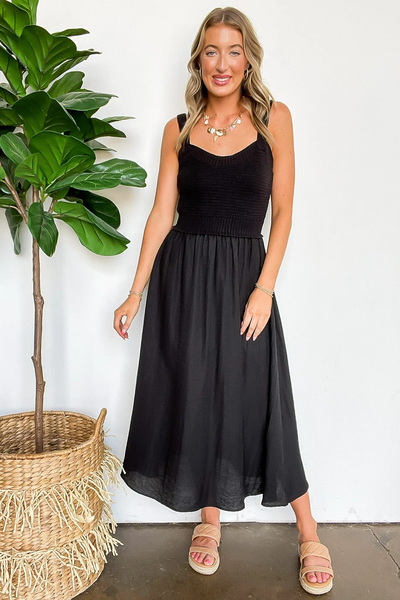 Woven Whisper Sweater Knit Top Midi Dress - FINAL SALE sold by Madison + Mallory product image thumbnail 5