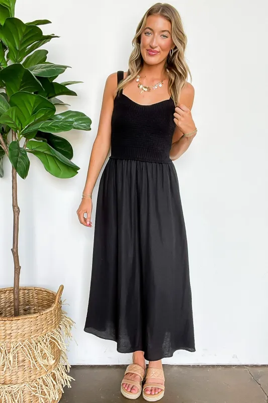 Woven Whisper Sweater Knit Top Midi Dress - FINAL SALE sold by Madison + Mallory