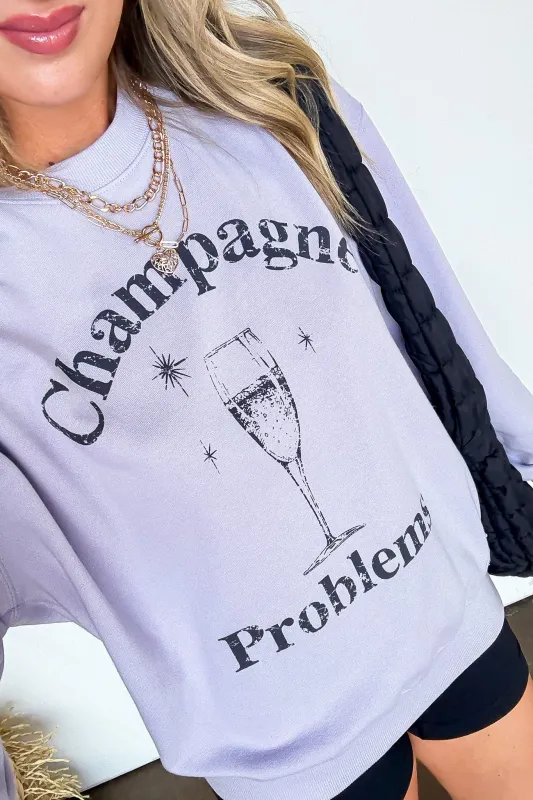 Champagne Problems Graphic Sweatshirt - FINAL SALE sold by Madison + Mallory