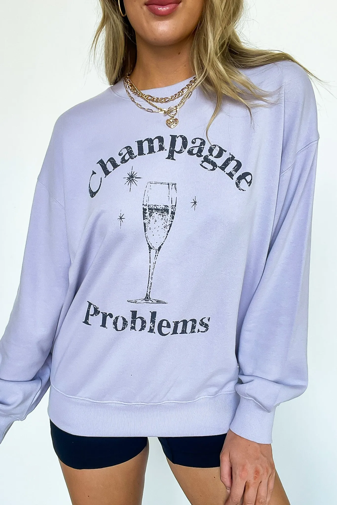 Champagne Problems Graphic Sweatshirt - FINAL SALE sold by Madison + Mallory product image thumbnail 3
