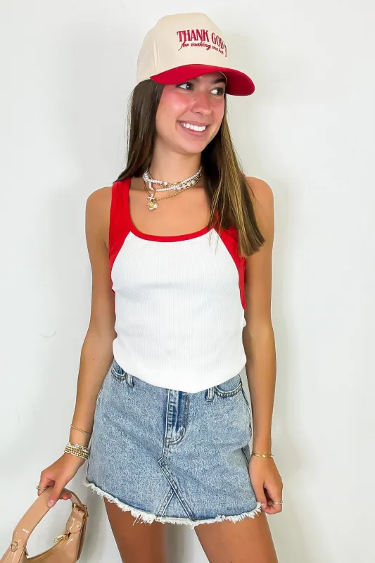 Split Tone Colorblock Contrast Raglan Top sold by Madison + Mallory