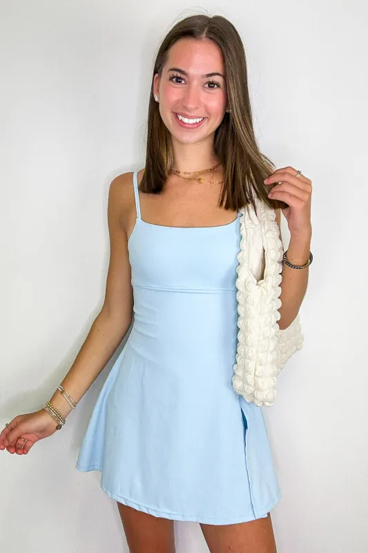 Active Ease A-line Mini Active Romper Dress sold by Madison + Mallory
