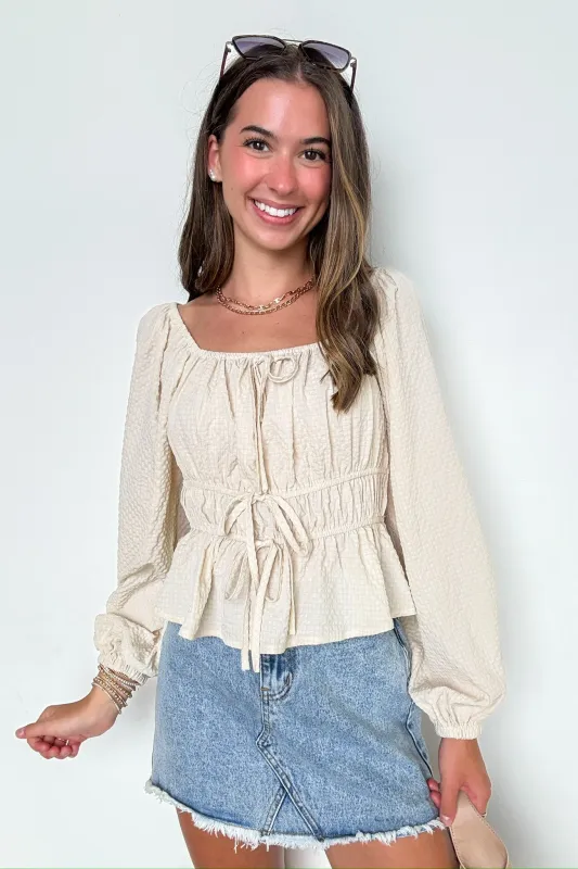 Daydream Darling Square Neck Ruched Top sold by Madison + Mallory