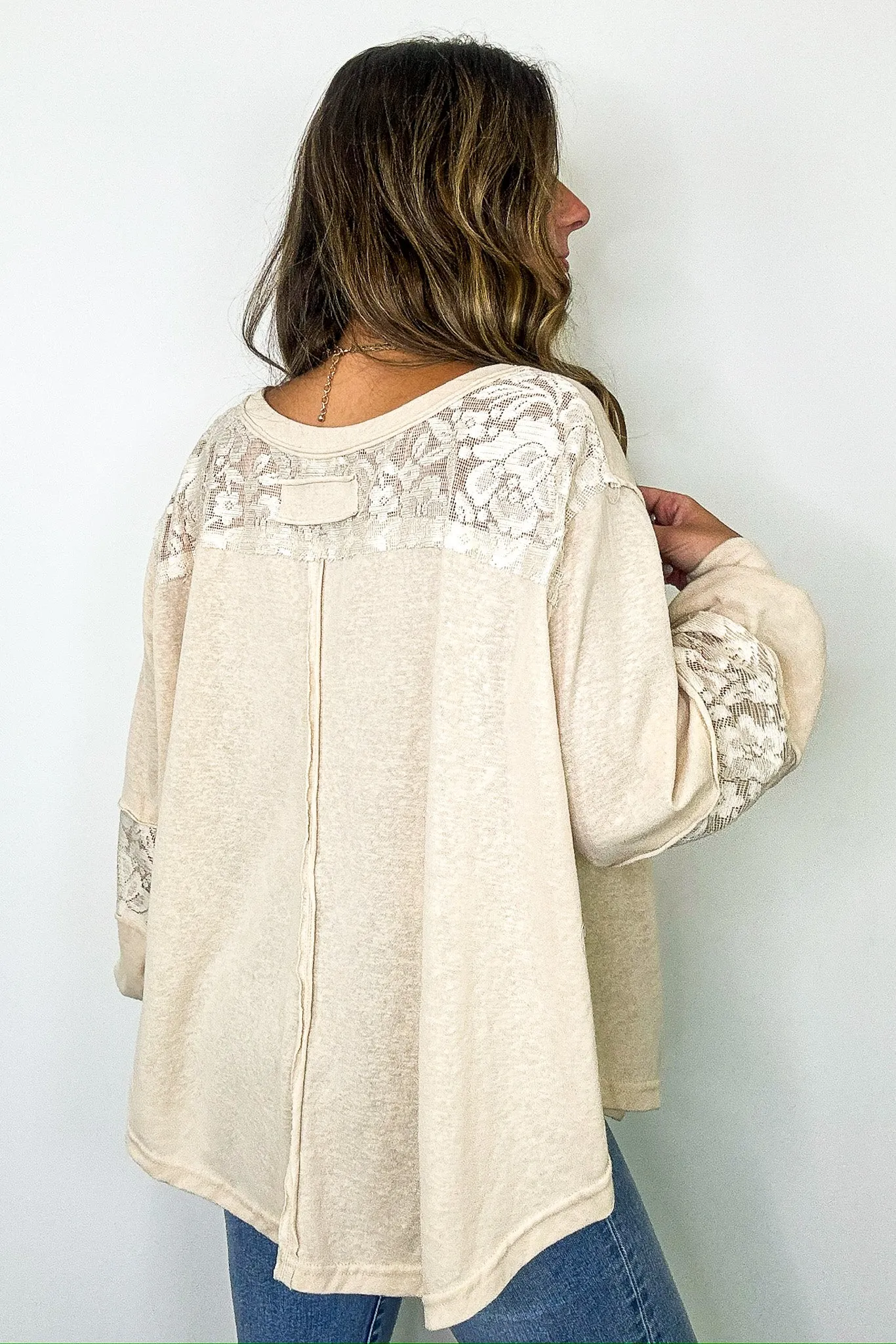 Lace Reverie V-Neck Top sold by Madison + Mallory product image thumbnail 5