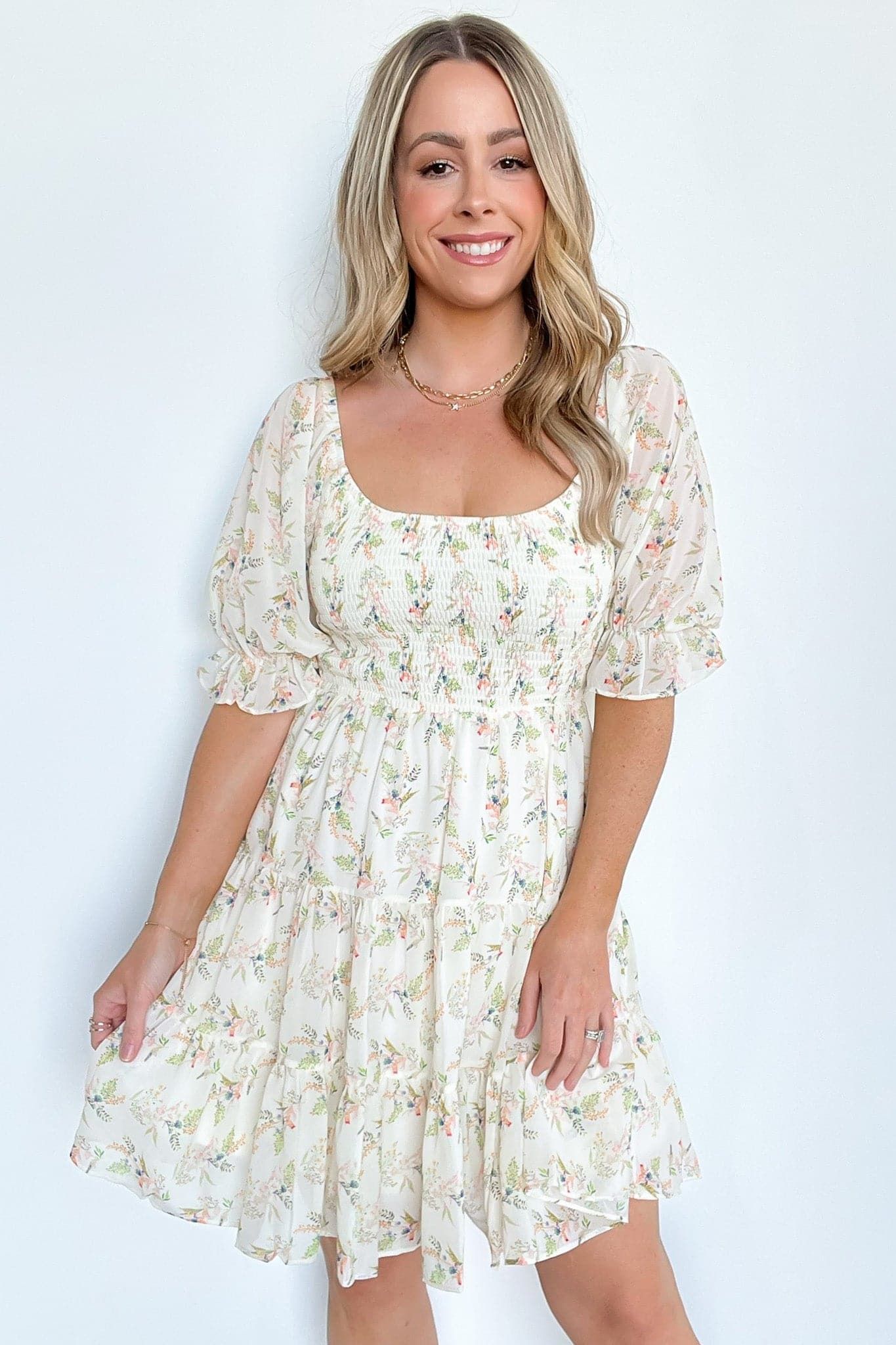 Adoring Promise Floral Tiered Dress - FINAL SALE sold by Madison + Mallory product image thumbnail 5