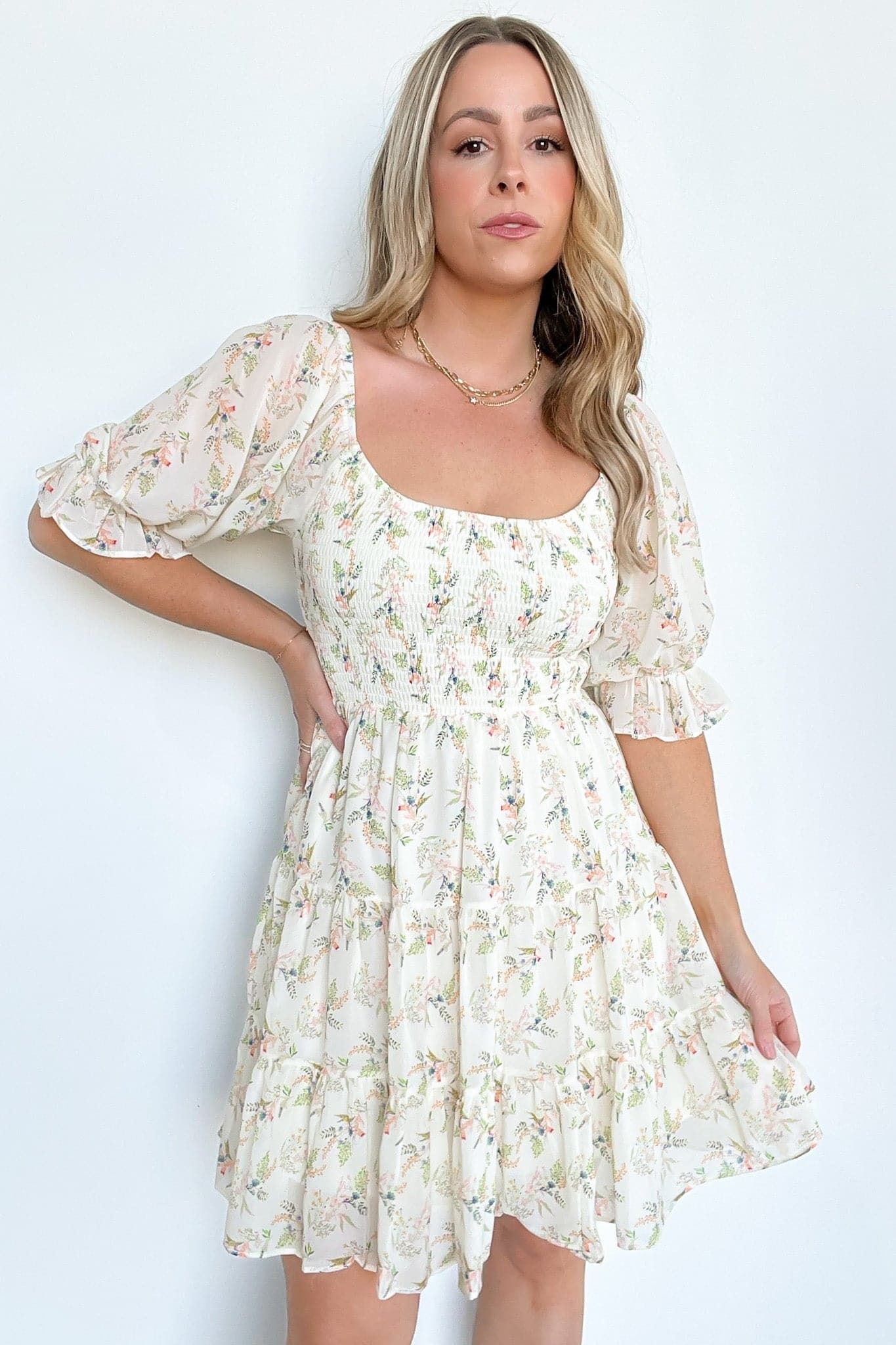 Adoring Promise Floral Tiered Dress - FINAL SALE sold by Madison + Mallory product image thumbnail 6