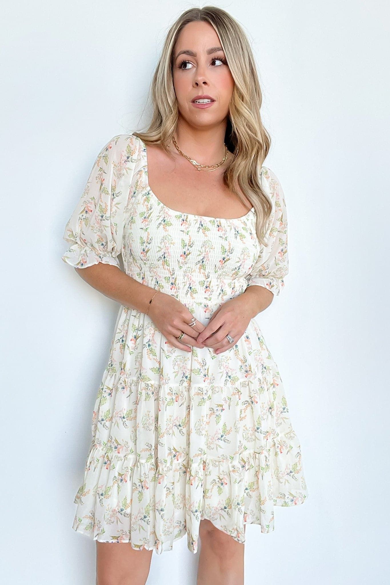 Adoring Promise Floral Tiered Dress - FINAL SALE sold by Madison + Mallory