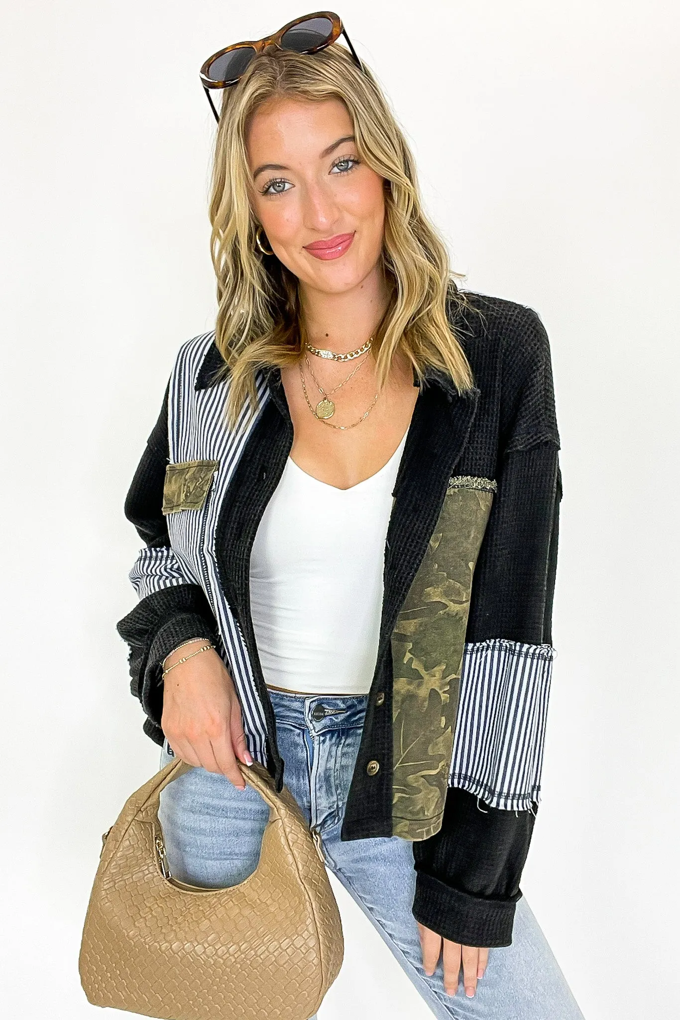 Timber Thread Camo Contrast Shacket - FINAL SALE sold by Madison + Mallory product image thumbnail 5