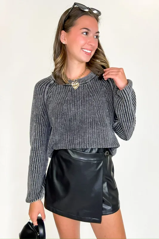 Fireside Stone Washed Round Neck Sweater sold by Madison + Mallory