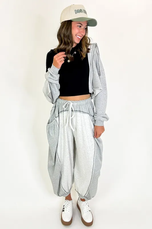 Contrast Ease Flowy Lounge Pants sold by Madison + Mallory