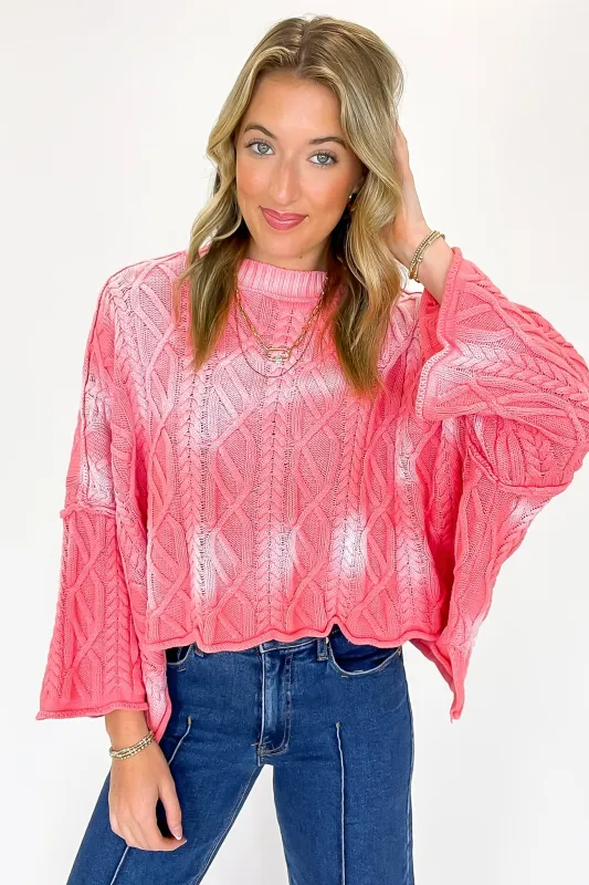 Sunset Stitch Ombre Knit Sweater sold by Madison + Mallory