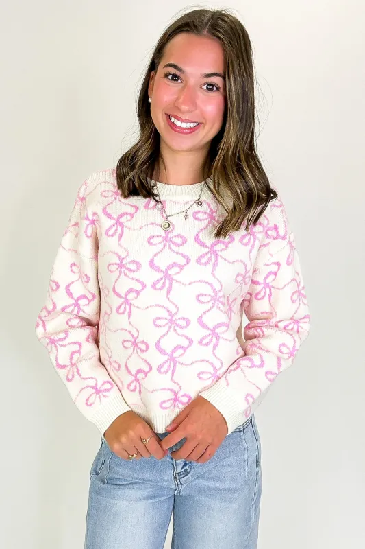 The Bowline Jacquard Knit Relaxed Crop Sweater made by Wishlist