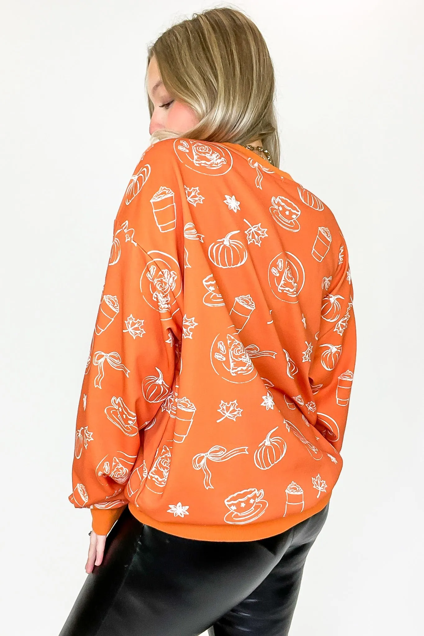 Spice Delight Pumpkin Print Pullover sold by Madison + Mallory product image thumbnail 4