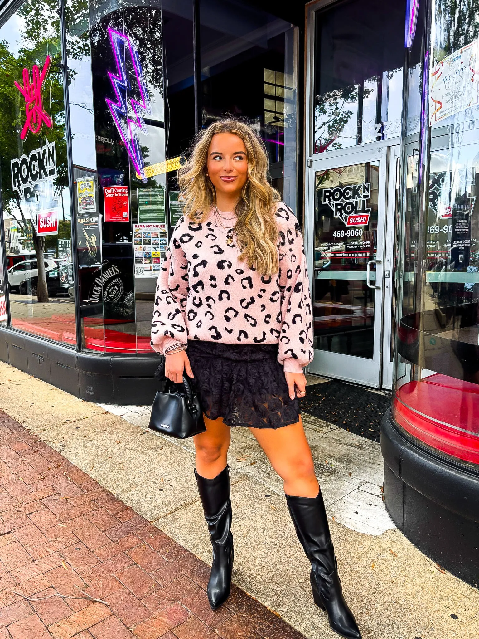 Prowl Pattern Animal Print Knit Sweater sold by Madison + Mallory product image thumbnail 4