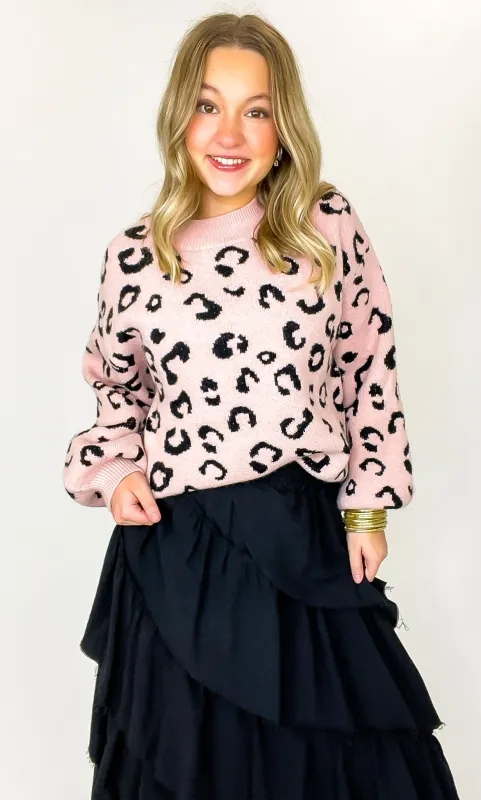 Prowl Pattern Animal Print Knit Sweater sold by Madison + Mallory