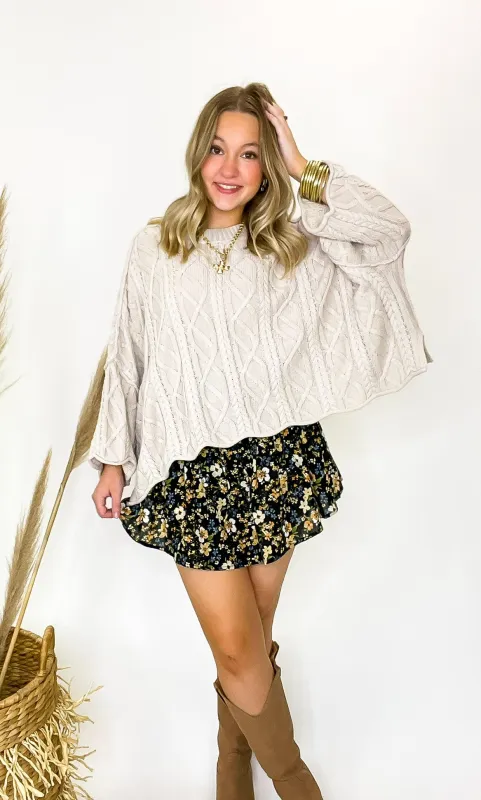 Petal Laced Smocked Skort sold by Madison + Mallory