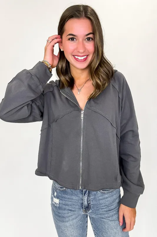 Defined Edge Seam Detail Hoodie - FINAL SALE made by HEYSON