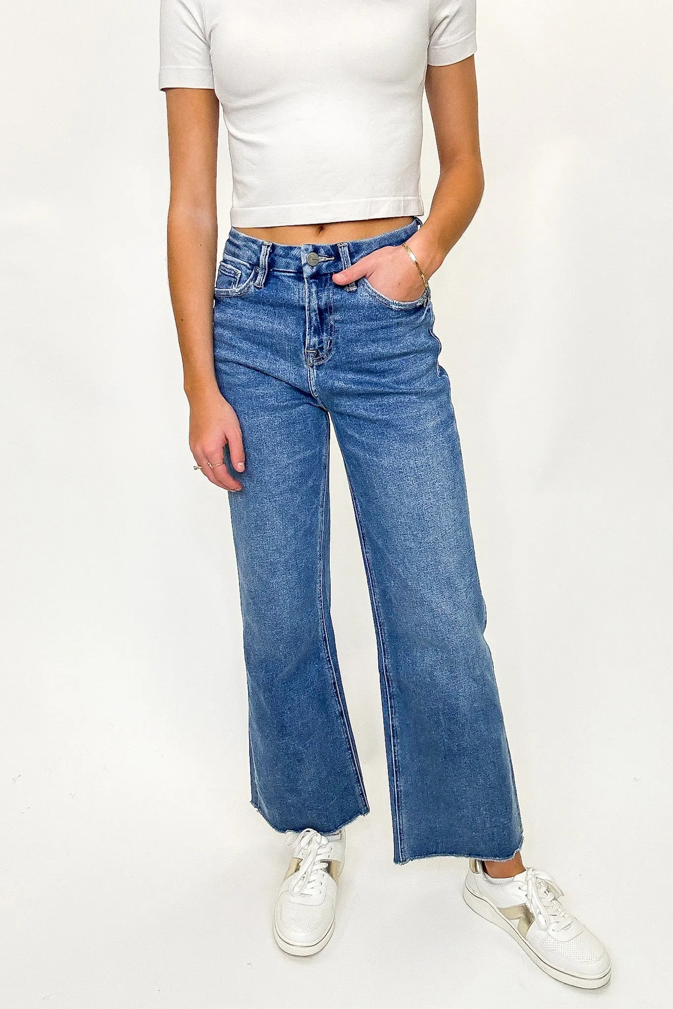 Altitude Super High Wide Leg Jeans sold by Madison + Mallory product image thumbnail 2